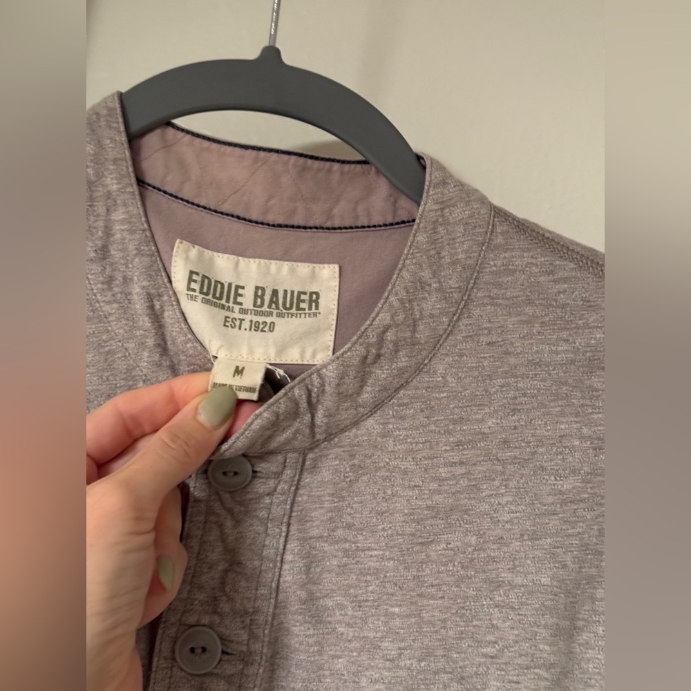 Eddie Bauer Gray Men's Henley